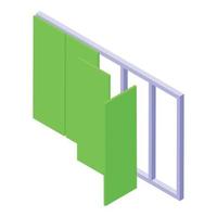 Wall repair icon isometric vector. Home renovation vector