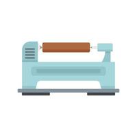 Control lathe icon flat isolated vector