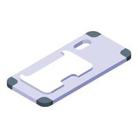 Cover case icon isometric vector. Mobile phone vector