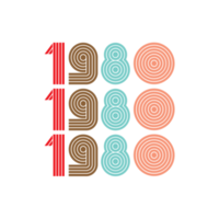 Retro 1980s Design png