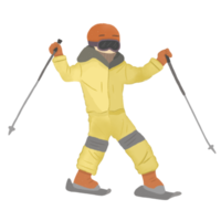 Ski Crayon Illustration png