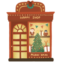 illustration de la boutique de noël png