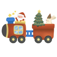 trein Kerstmis illustratie png