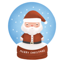 Santa Claus palla di neve illustrazione png