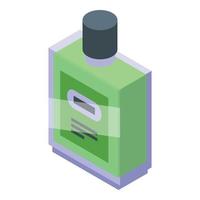 Man deodorant icon isometric vector. Face foam vector