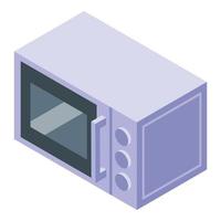 Microwave icon isometric vector. Home store vector