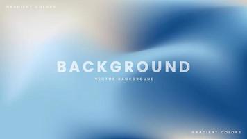 Background Gradient Blue and Cream Color vector