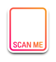 scannen qr code icoon. snel reactie code of qr code koppel. helling qr code scanner ontwerp. png