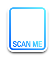 Scan qr code icon. Quick response code or QR code interface. Gradient qr code scanner design. png