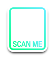 scannen qr code icoon. snel reactie code of qr code koppel. helling qr code scanner ontwerp. png