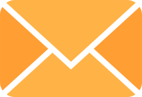 icono de sobre en estilo de diseño plano. ilustración de signos de correo. png
