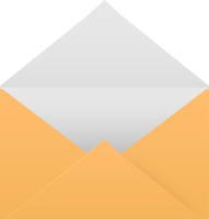 icône d'enveloppe dans un style design plat. illustration de signes de courrier. png