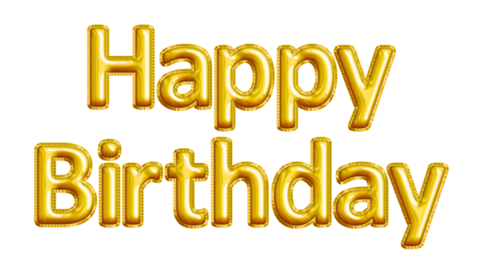Happy Birthday Text PNGs for Free Download