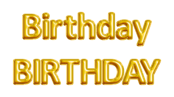 realistisch verjaardag geïsoleerd ballon tekst effect. u kan gebruik deze Bedrijfsmiddel voor inhoud Leuk vinden net zo partij, verjaardag, opleiding, carnaval, vieren, bruiloft, kinderen, groet kaart, Promotie, brochure enz. png
