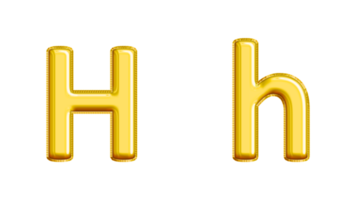 Hh Isolated Balloon Text Effect. You can use this asset for content like as Birthday, Party, Anniversary, Education, Carnival, Celebrate, Wedding, Valentine, Christmas, Happy New Year etc. png