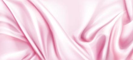 fondo abstracto con tela de seda rosa vector