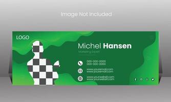 Modern Email Signature Design vector