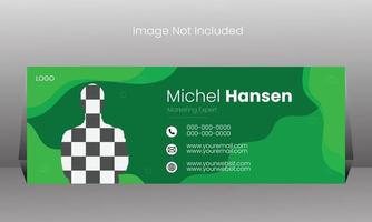 Modern Email Signature Design vector