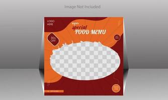 Special menu design vector