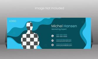 Modern Email Signature Design vector