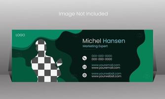 Modern Email Signature Design vector