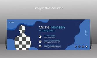 Modern Email Signature Design vector