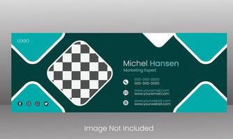 Modern Special Email Signature design vector