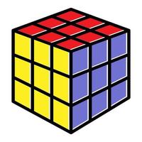 elemento de vector de cubo de rubik