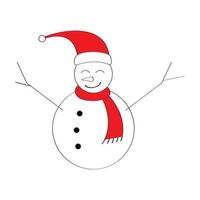 snowman vector element