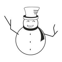 snowman logo vector