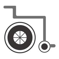 wheel chair vector element