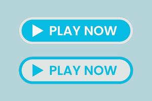 Play now buttons vector