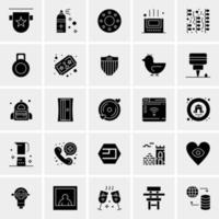 25 iconos de negocios universales vector ilustración de icono creativo para usar en proyectos relacionados con la web y dispositivos móviles