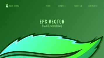 Green Leaf Web Design Abstract Background Lemonade EPS 10 Vector For Website, Landing Page, Home Page, Web Page, Web Template