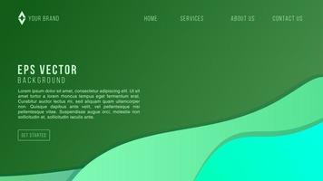 Green Web Design Abstract Background Lemonade EPS 10 Vector For Website, Landing Page, Home Page, Web Page, Web Template