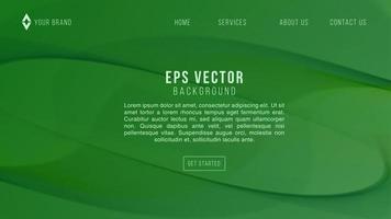 Green Web Design Abstract Background Lemonade EPS 10 Vector For Website, Landing Page, Home Page, Web Page, Web Template