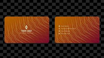 Brown Pattern Name Card and Business Card Template Design Abstract Background EPS 10 Vector