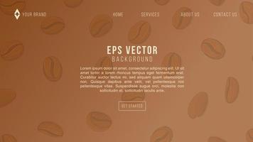 Brown Coffee Web Design Abstract Background Lemonade EPS 10 Vector For Website, Landing Page, Home Page, Web Page, Web Template