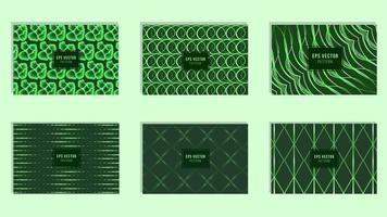 plantilla de presentación de diseño verde fondo transparente para powerpoint, folleto, web, perfil de empresa, marca, banner vector