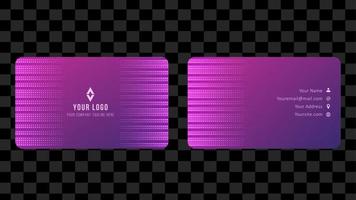 Purple Name Card and Business Card Template Design Abstract Background EPS 10 Vector