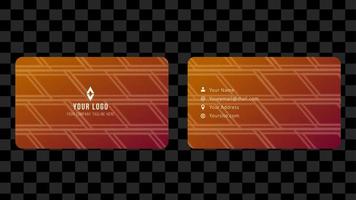 Brown Pattern Name Card and Business Card Template Design Abstract Background EPS 10 Vector