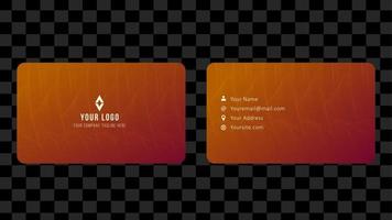 Brown Pattern Name Card and Business Card Template Design Abstract Background EPS 10 Vector