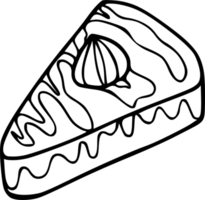 dessin de griffonnage de gâteau png