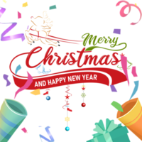 allegro Natale e contento nuovo anno stato Immagine png