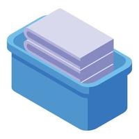 Clean clothes icon isometric vector. Staff cleaner vector