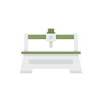 Milling machine tool icon flat isolated vector