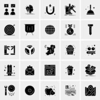 25 iconos de negocios universales vector ilustración de icono creativo para usar en proyectos relacionados con la web y dispositivos móviles