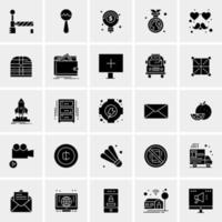 25 iconos de negocios universales vector ilustración de icono creativo para usar en proyectos relacionados con la web y dispositivos móviles