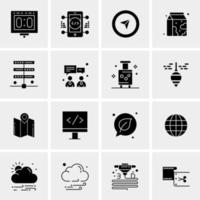 16 Business Universal Icons Vector Creative Icon Illustration to use in web and Mobile Related project