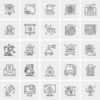 25 Universal Business Icons Vector Creative Icon Illustration to use in web and Mobile Related project